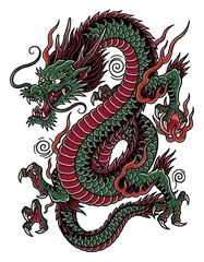 Japanese dragon tattoo design