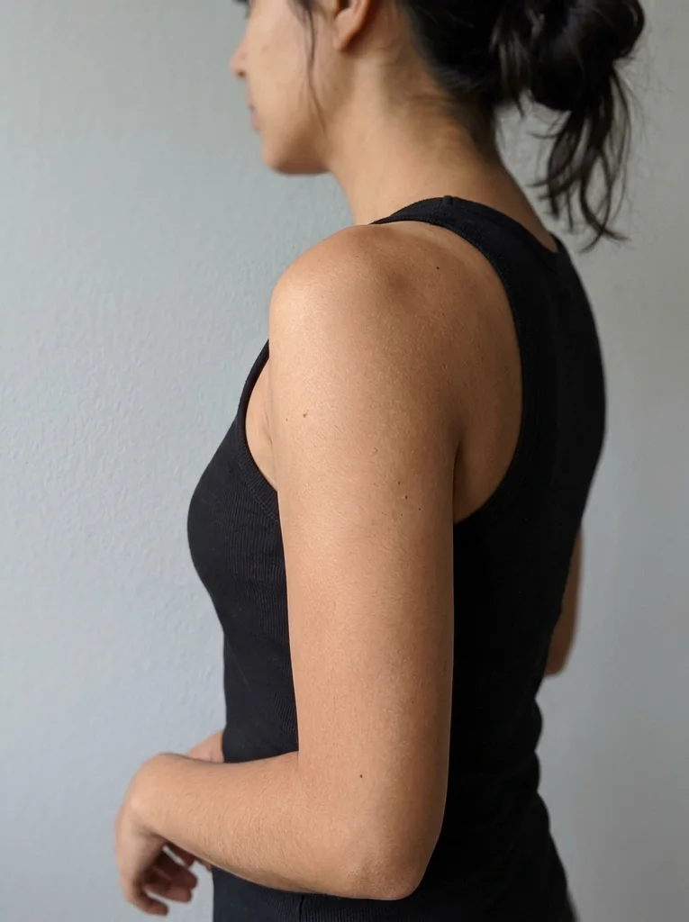 Traditional swallow, upper arm, before