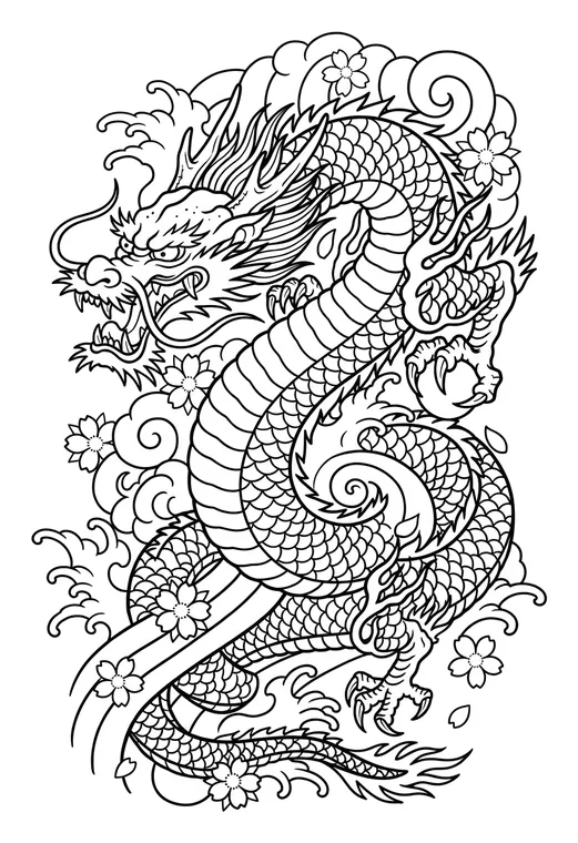 Colour artwork to stencil: the result from the tattoo stencil maker