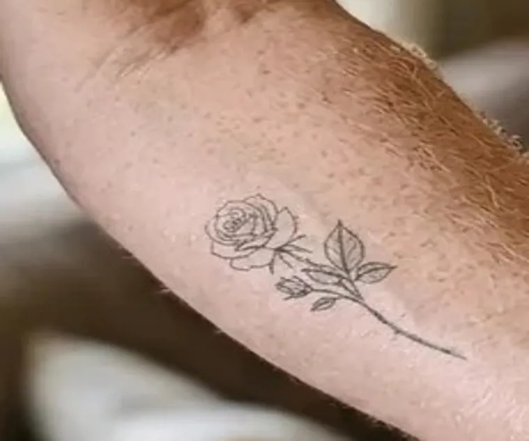Healed tattoo to stencil: the original before the tattoo stencil maker